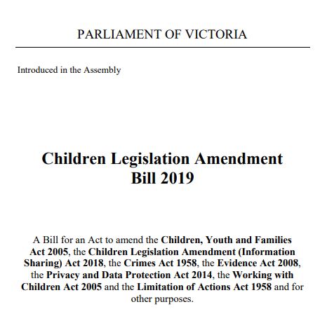 Read more about the article Statement regarding the Children Legislation Amendment Bill 2019