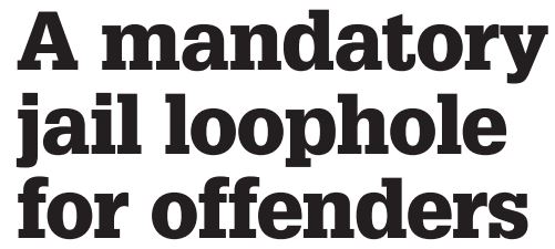 Read more about the article Border Mail- A mandatory jail loophole for offenders