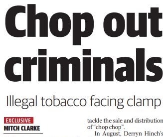 Read more about the article Move to stamp out illegal tobacco